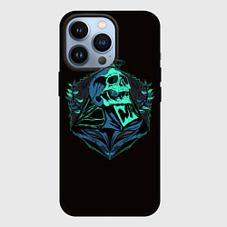 Чехол для iPhone 13 Pro Мрачный череп, цвет: 3D-черный