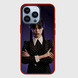 Чехол для iPhone 13 Pro Wednesday: Violet Light, цвет: 3D-красный