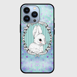 Чехол для iPhone 13 Pro Милый кролик в рамке, цвет: 3D-черный