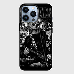 Чехол для iPhone 13 Pro Nirvana new grunge, цвет: 3D-черный