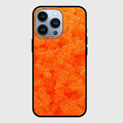Чехол для iPhone 13 Pro Красная икорка, цвет: 3D-черный