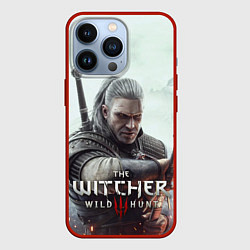 Чехол для iPhone 13 Pro Ведьмак 3 дикая охота, цвет: 3D-красный