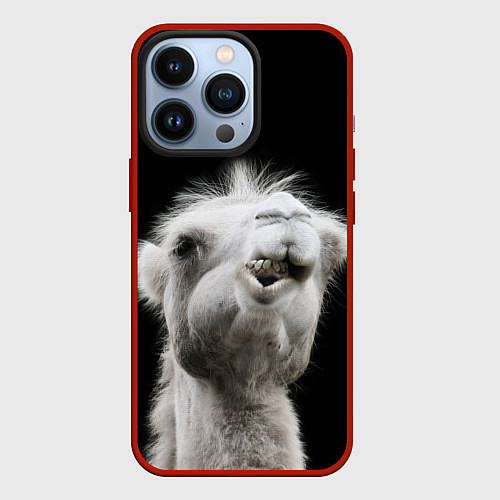 Чехол iPhone 13 Pro Веселый верблюд / 3D-Красный – фото 1