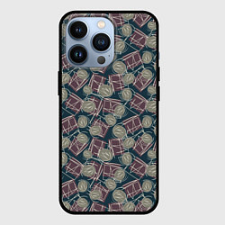 Чехол iPhone 13 Pro Стильный геометрический дизайн под брендовые вещи