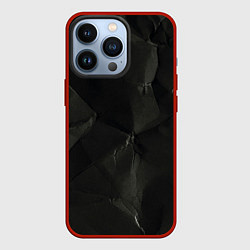 Чехол для iPhone 13 Pro Эффект мятой бумаги, цвет: 3D-красный