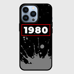 Чехол для iPhone 13 Pro 1980 - в красной рамке на темном, цвет: 3D-черный