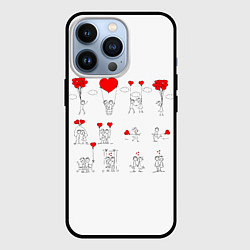 Чехол для iPhone 13 Pro Valentain Day, цвет: 3D-черный