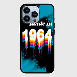Чехол для iPhone 13 Pro Made in 1964: liquid art, цвет: 3D-черный
