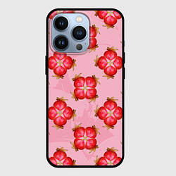 Чехол для iPhone 13 Pro Красный фрукт, цвет: 3D-черный