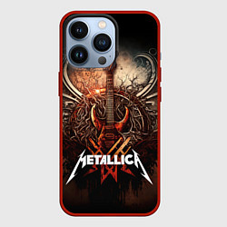 Чехол iPhone 13 Pro Metallica гитара и логотип