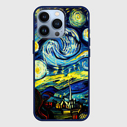 Чехол для iPhone 13 Pro Винсент ван Гог, звездная ночь, цвет: 3D-тёмно-синий