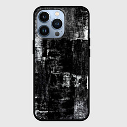 Чехол для iPhone 13 Pro Абстракт чёрного и белого, цвет: 3D-черный