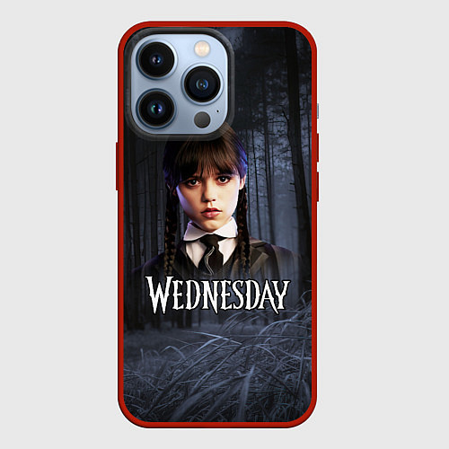 Чехол iPhone 13 Pro Уэнсдэй фото / 3D-Красный – фото 1