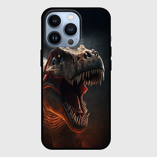 Чехол iPhone 13 Pro The big dinosaur / 3D-Черный – фото 1