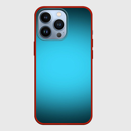 Чехол iPhone 13 Pro Небесный градиент / 3D-Красный – фото 1