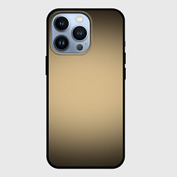 Чехол для iPhone 13 Pro Бежевый градиент, цвет: 3D-черный