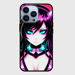 Чехол для iPhone 13 Pro Anime glitch imp girl, цвет: 3D-черный