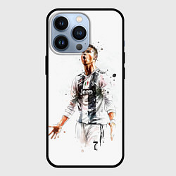 Чехол для iPhone 13 Pro CR 7 Juventus, цвет: 3D-черный