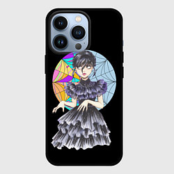 Чехол для iPhone 13 Pro Wednesday Addams танцует, цвет: 3D-черный