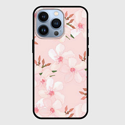Чехол для iPhone 13 Pro Нежные лепестки, цвет: 3D-черный