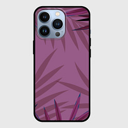 Чехол для iPhone 13 Pro Розовая пальма, цвет: 3D-черный