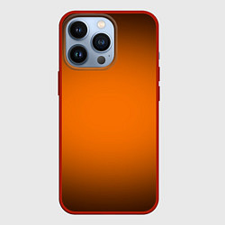 Чехол для iPhone 13 Pro Кислотный оранжевый с градиентом, цвет: 3D-красный