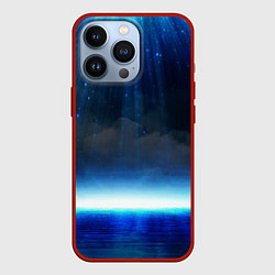 Чехол для iPhone 13 Pro Звездопад в океане, цвет: 3D-красный