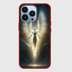 Чехол для iPhone 13 Pro Парящая девушка ангел, цвет: 3D-красный