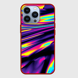 Чехол для iPhone 13 Pro Glitch colors, цвет: 3D-красный
