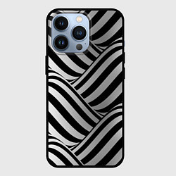 Чехол для iPhone 13 Pro Авангардный фрактальный паттерн, цвет: 3D-черный