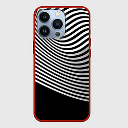 Чехол для iPhone 13 Pro Trendy raster pattern, цвет: 3D-красный