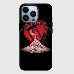 Чехол для iPhone 13 Pro Metallica - время, цвет: 3D-черный
