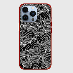 Чехол для iPhone 13 Pro Авангардный растровый паттерн, цвет: 3D-красный