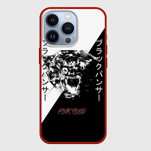 Чехол iPhone 13 Pro Panther black / 3D-Красный – фото 1