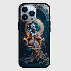 Чехол для iPhone 13 Pro Лунная королева - нейросеть, цвет: 3D-черный