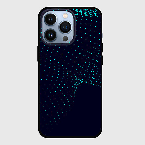Чехол iPhone 13 Pro Плавающие точки / 3D-Черный – фото 1