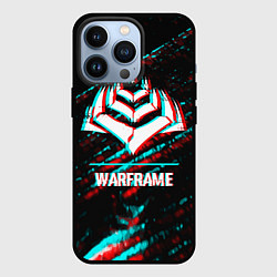 Чехол для iPhone 13 Pro Warframe в стиле glitch и баги графики на темном ф, цвет: 3D-черный