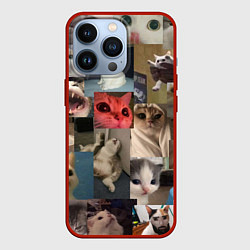 Чехол iPhone 13 Pro Мемные котики