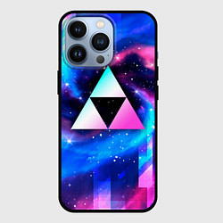 Чехол для iPhone 13 Pro Zelda неоновый космос, цвет: 3D-черный