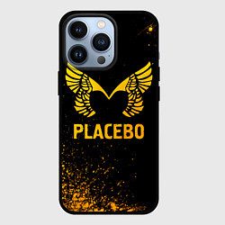 Чехол для iPhone 13 Pro Placebo - gold gradient, цвет: 3D-черный