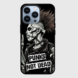 Чехол для iPhone 13 Pro Punks not dead, цвет: 3D-черный