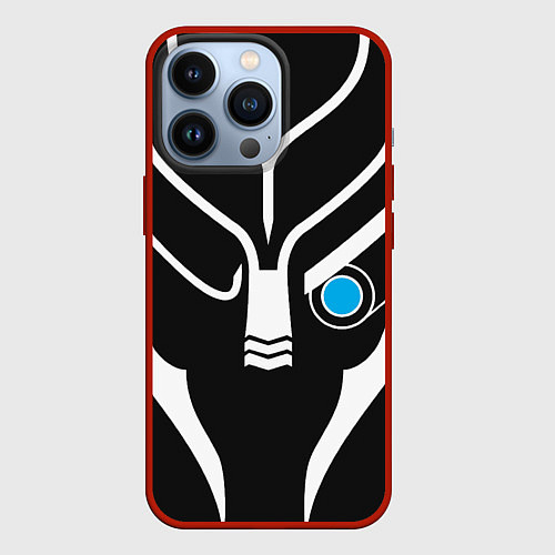 Чехол iPhone 13 Pro Mass Effect Garrus Art / 3D-Красный – фото 1