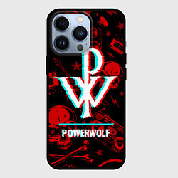 Чехол iPhone 13 Pro Powerwolf rock glitch