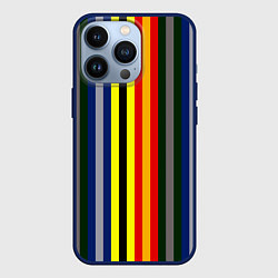 Чехол для iPhone 13 Pro Полосы школа чародейства и волшебства, цвет: 3D-тёмно-синий