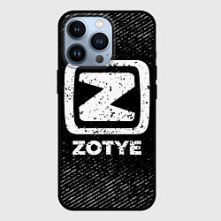 Чехол для iPhone 13 Pro Zotye с потертостями на темном фоне, цвет: 3D-черный