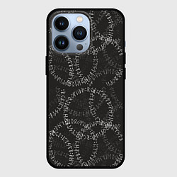 Чехол для iPhone 13 Pro Круговые руны, цвет: 3D-черный
