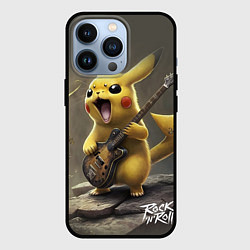 Чехол для iPhone 13 Pro Pikachu rock, цвет: 3D-черный
