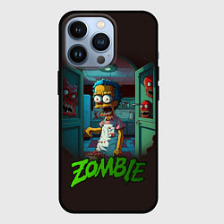 Чехол для iPhone 13 Pro Гомер зомби, цвет: 3D-черный