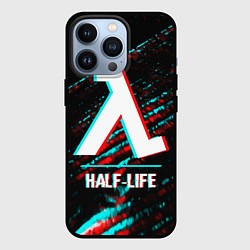 Чехол для iPhone 13 Pro Half-Life в стиле glitch и баги графики на темном, цвет: 3D-черный