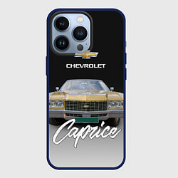 Чехол для iPhone 13 Pro Американская машина Chevrolet Caprice 70-х годов, цвет: 3D-тёмно-синий